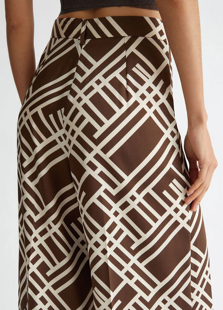 Palazzo suit trousers