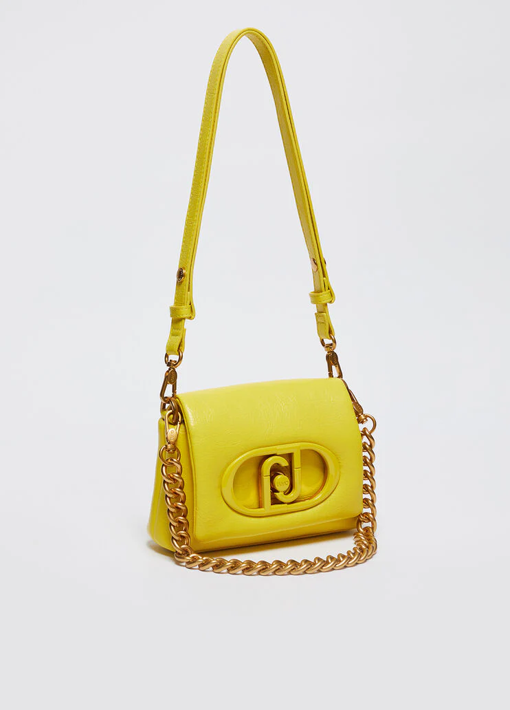 LaPuffy glossy shoulder bag