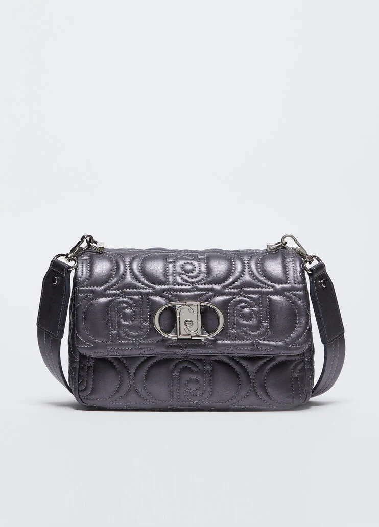 Quilted crossbody bag with logo