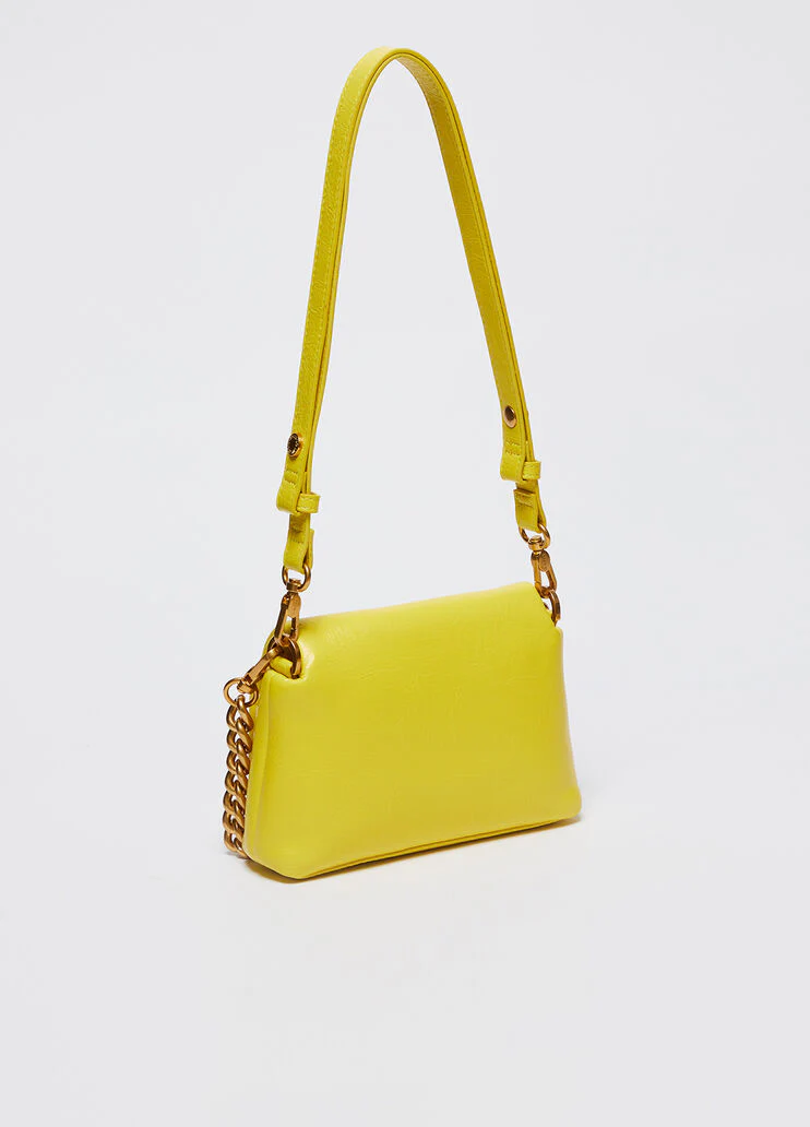 LaPuffy glossy shoulder bag