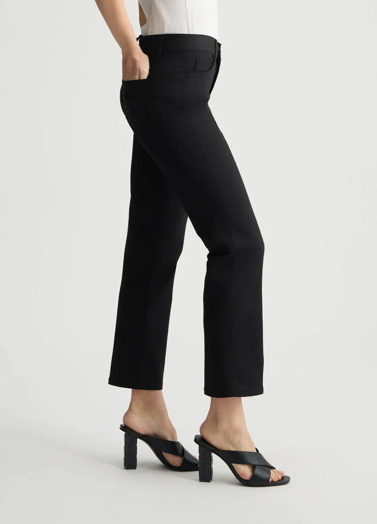 High-rise cropped trousers