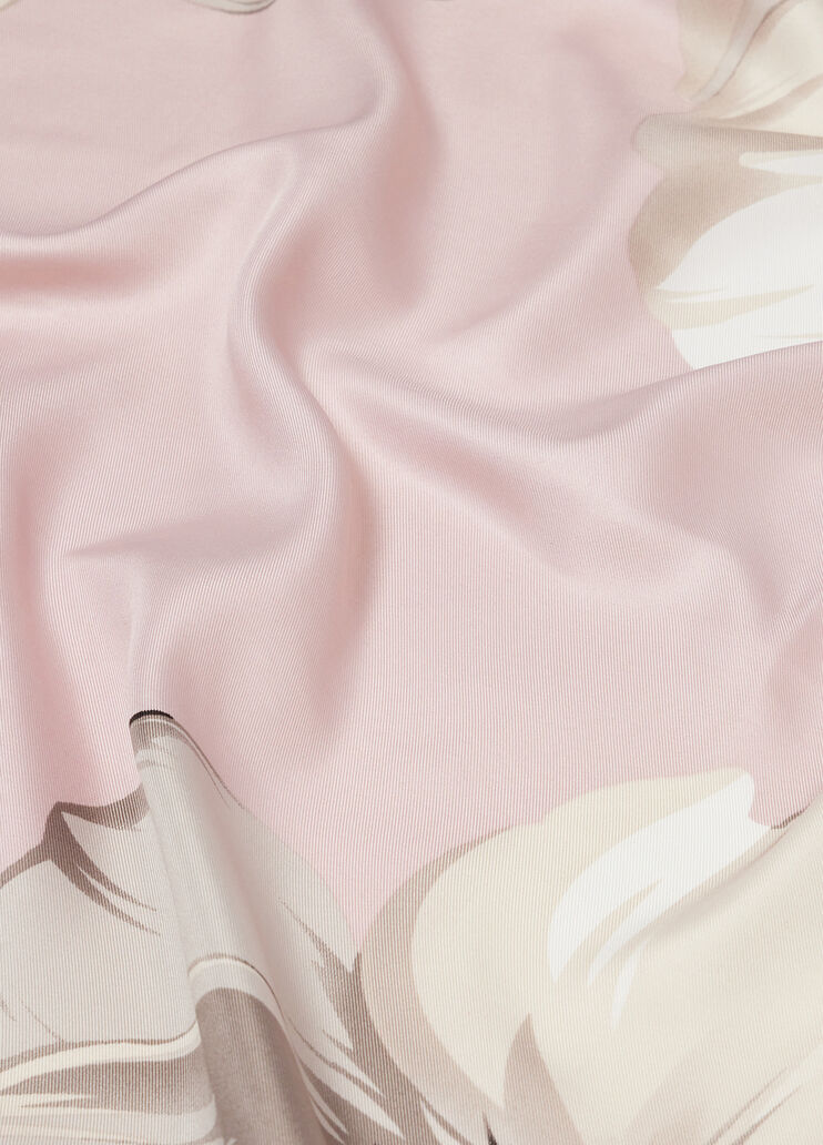 Black floral foulard