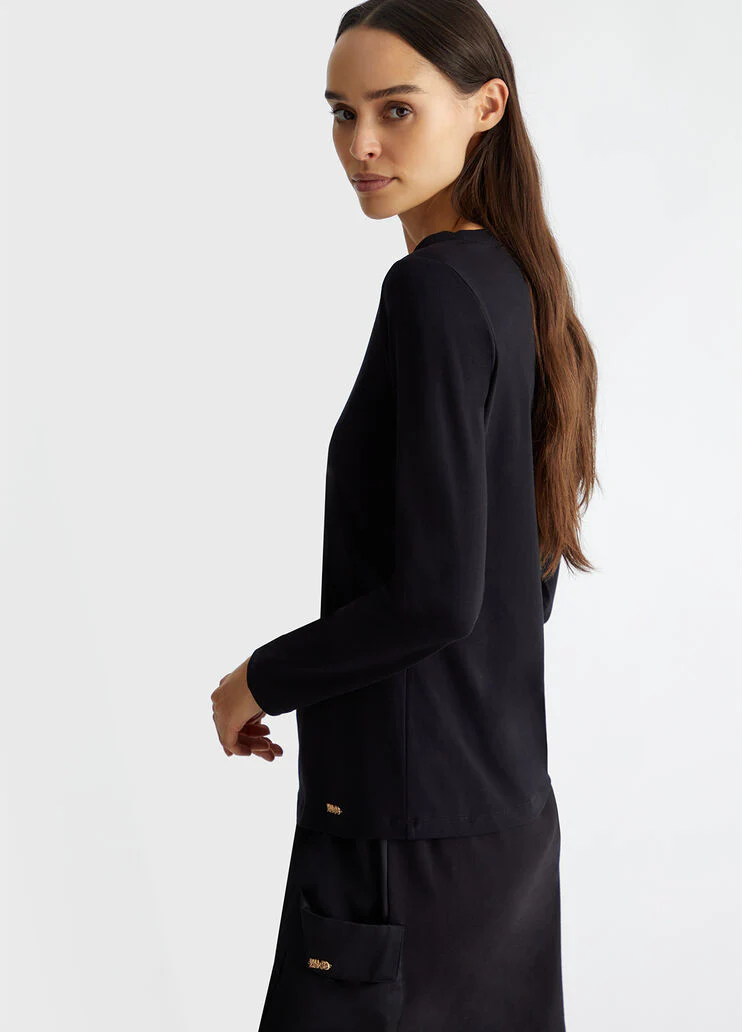 T-shirt with rhinestones