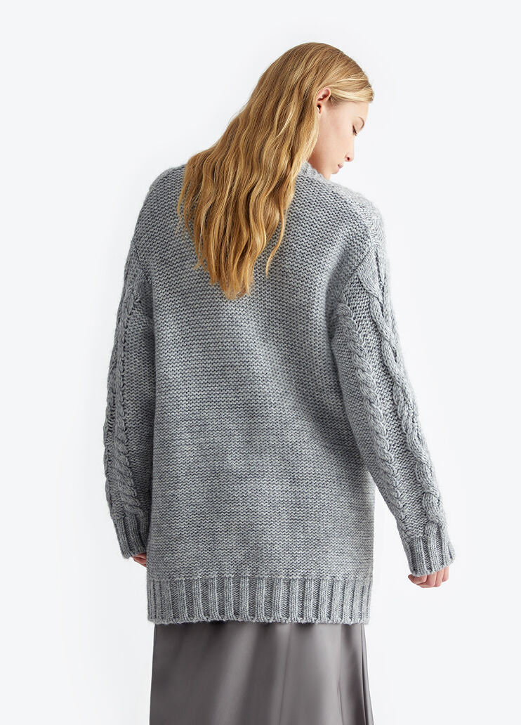 Wool blend cardigan