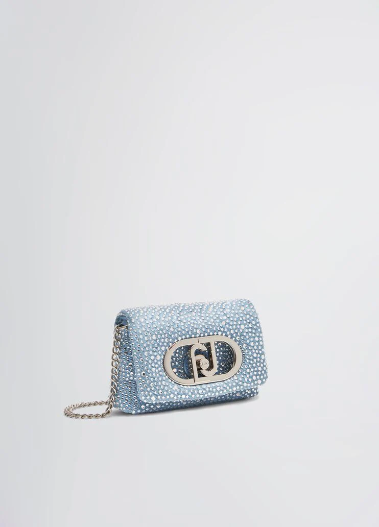 Denim LaPuffy mini bag