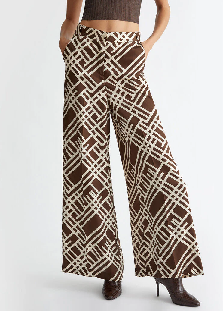 Palazzo suit trousers