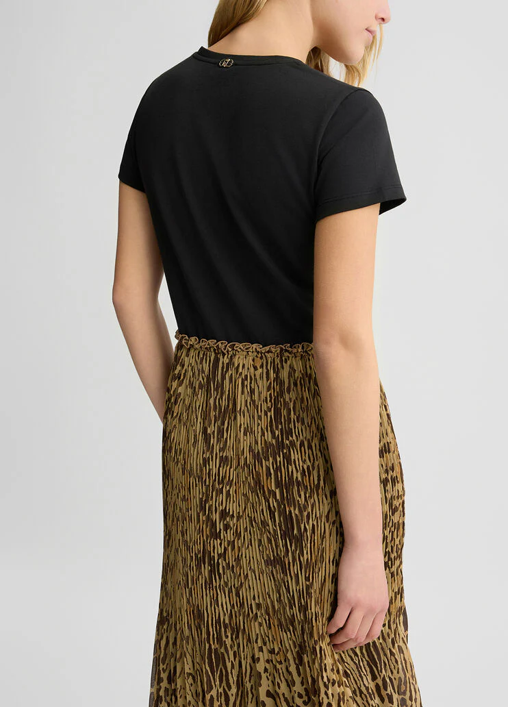 Dress with animal print