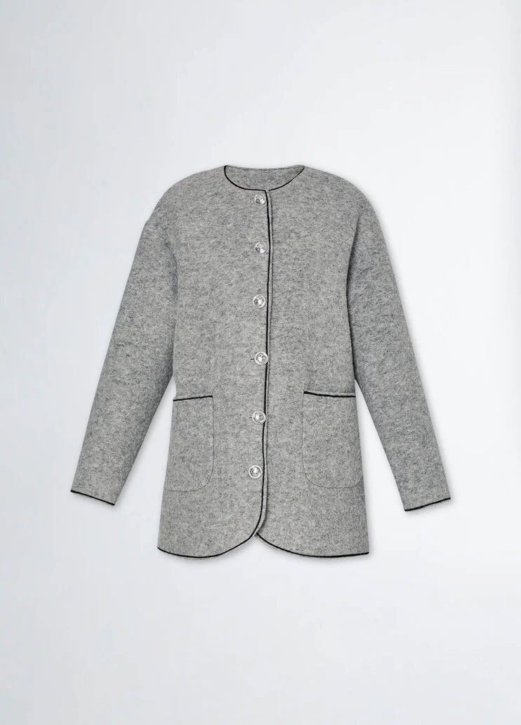 Wool blend jacket