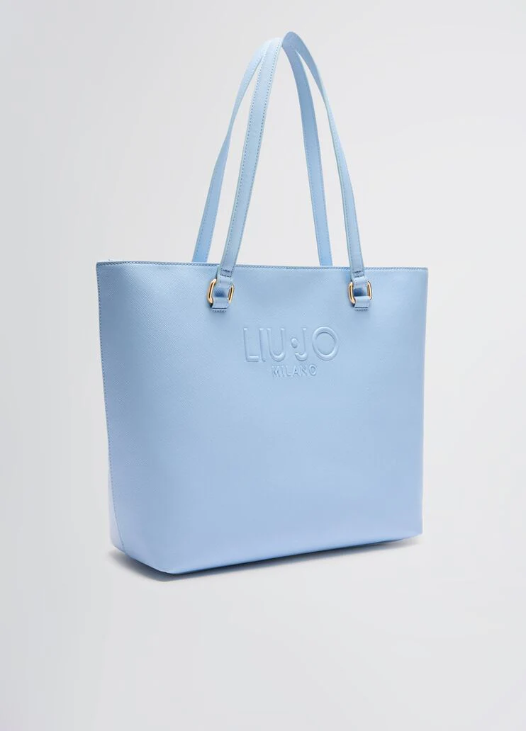 Light blue shopping bag