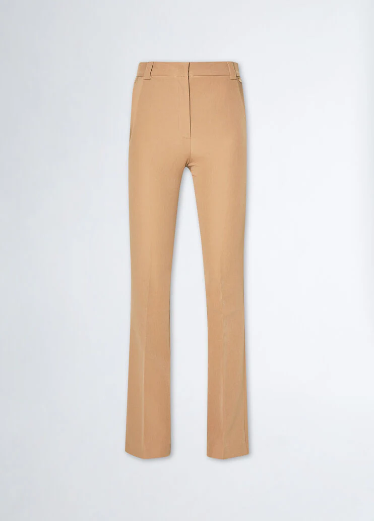 Flare stretch trousers