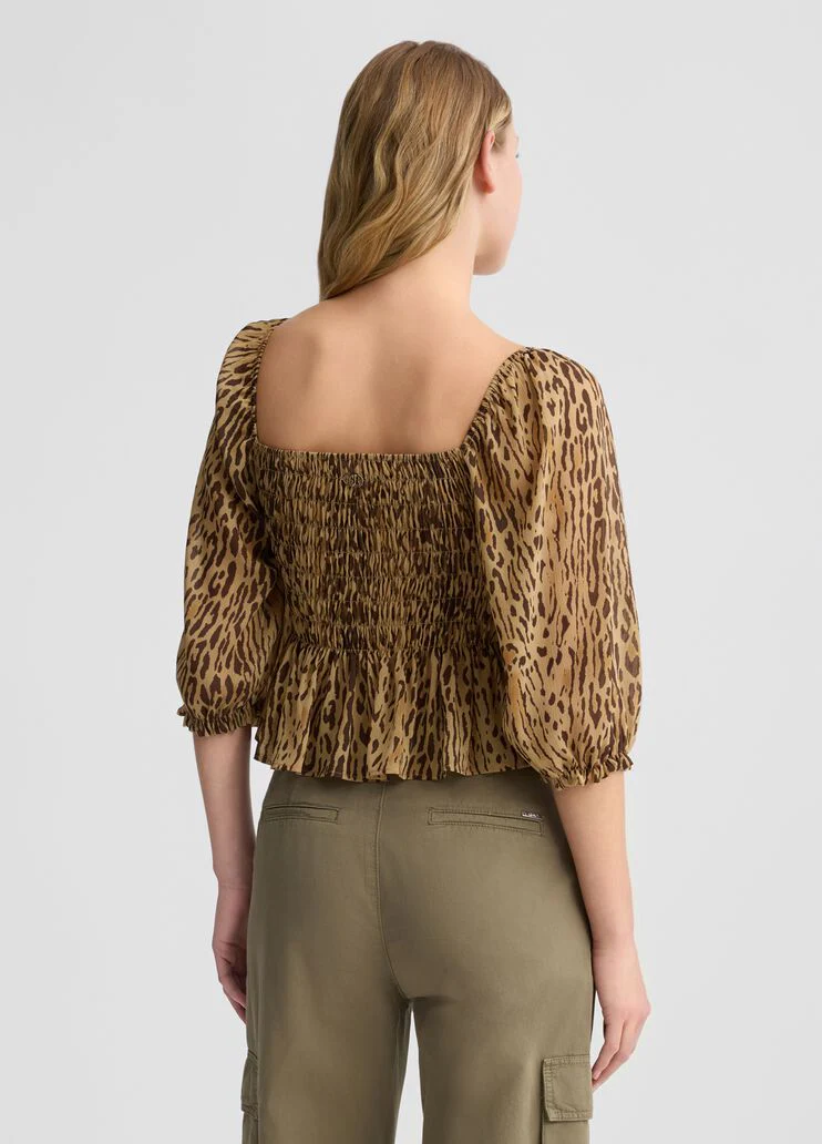 Animal-print top