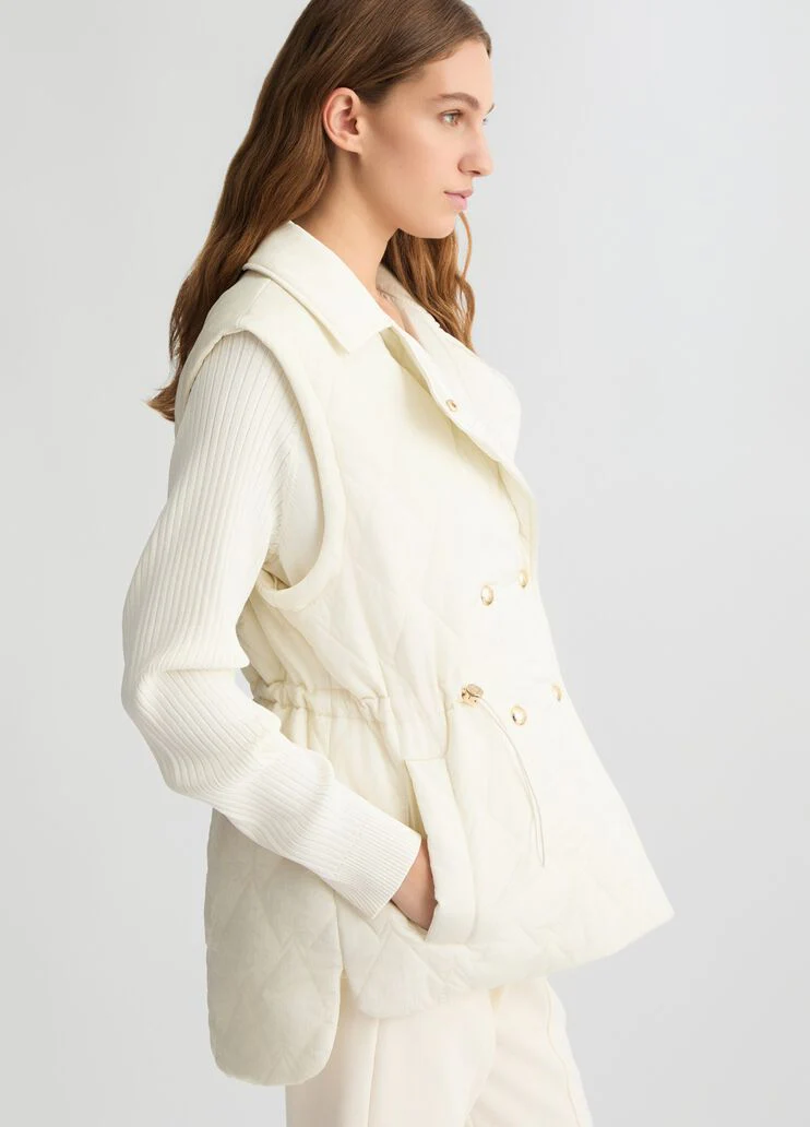 Quilted nylon coat
