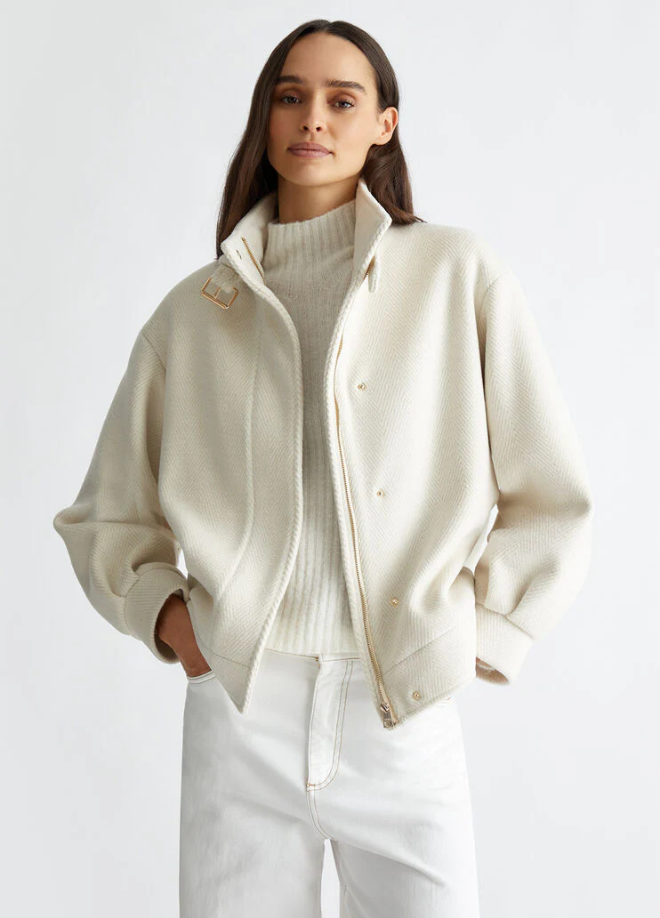 Chevron lurex jacket