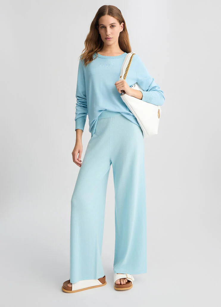 Jumper with lurex detailing