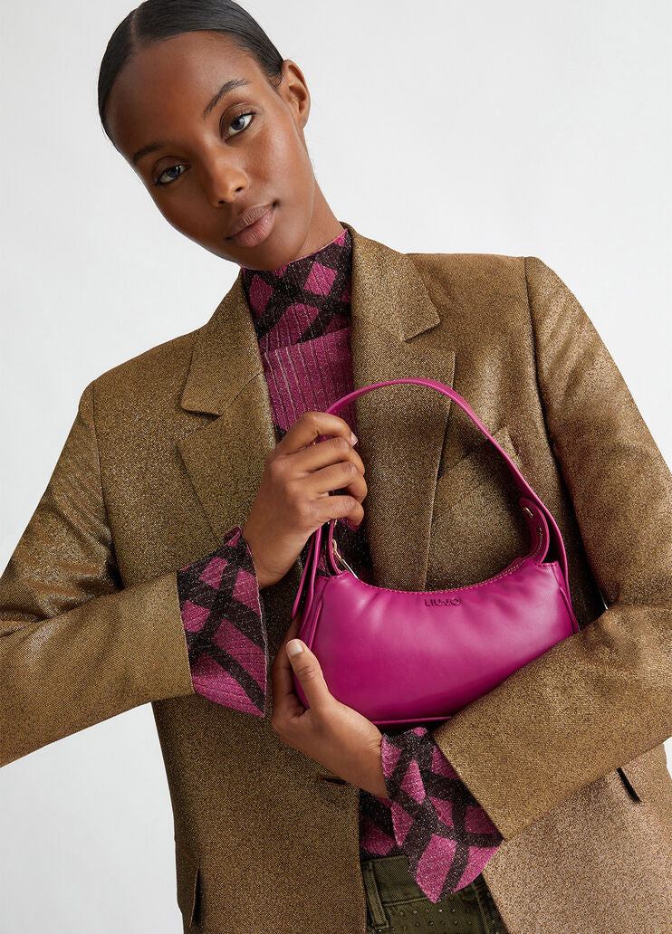 Solid-colour shoulder bag