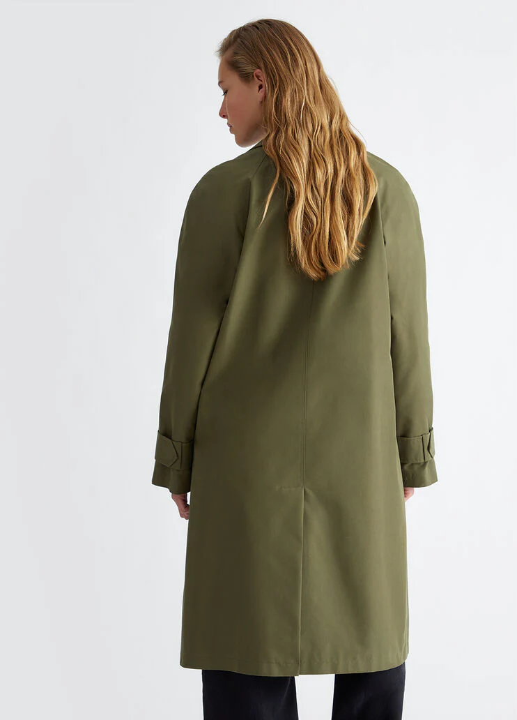 Gabardine trench coat