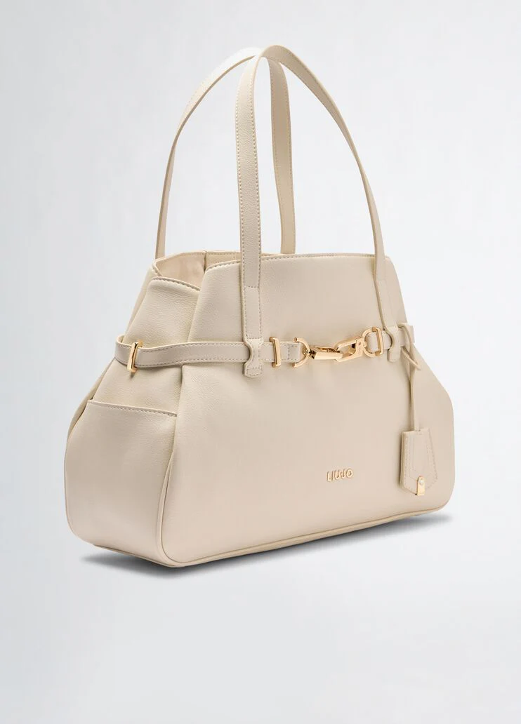 Cream tote bag