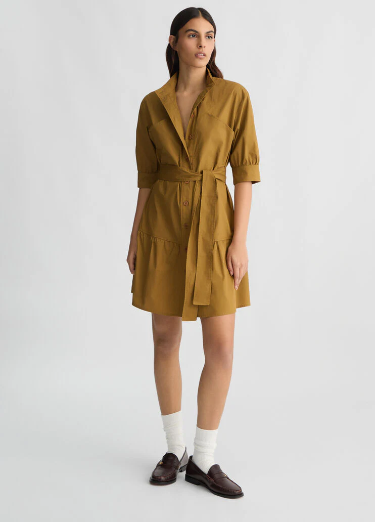 Poplin shirt dress