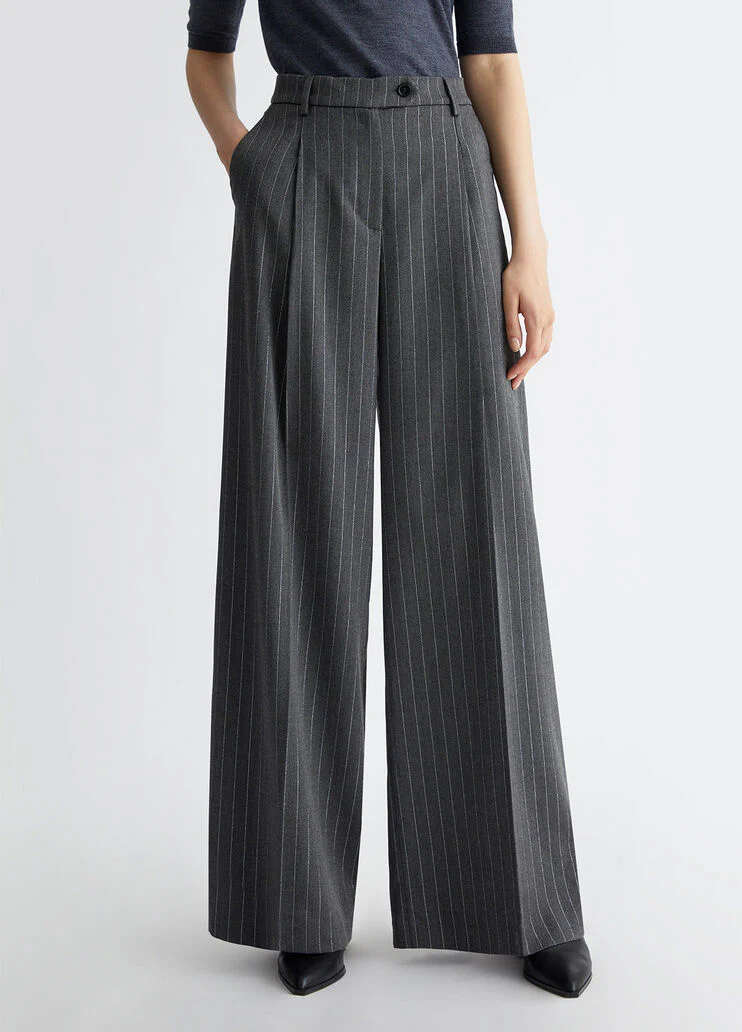Pinstripe trousers