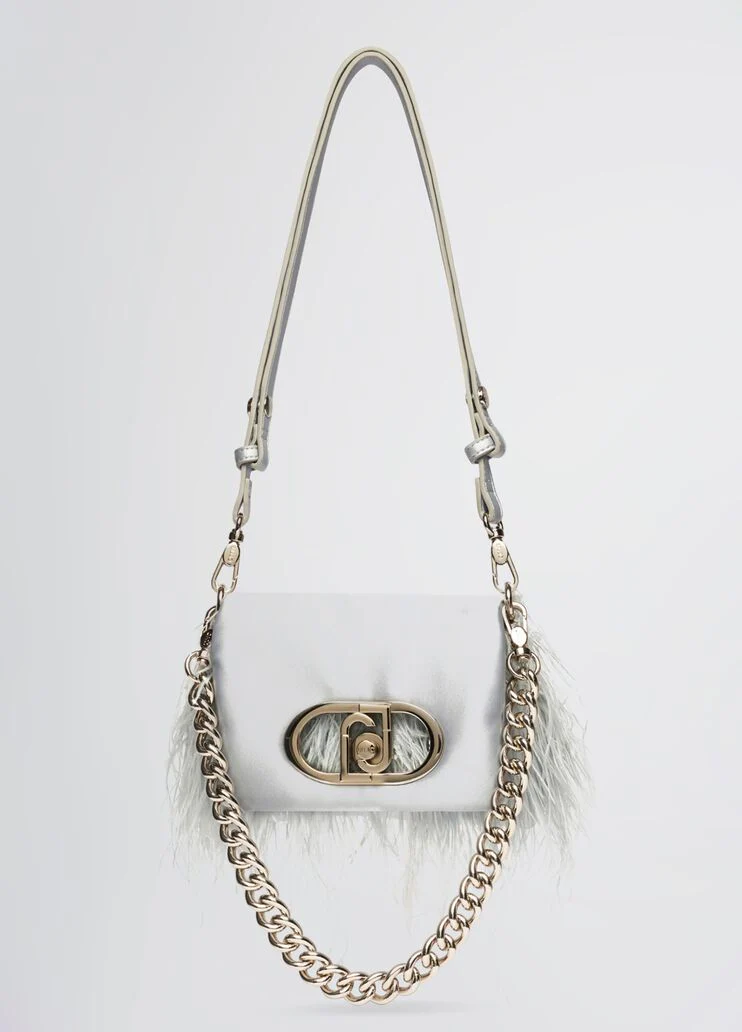 Small LaPuffy bag with feathered detailing