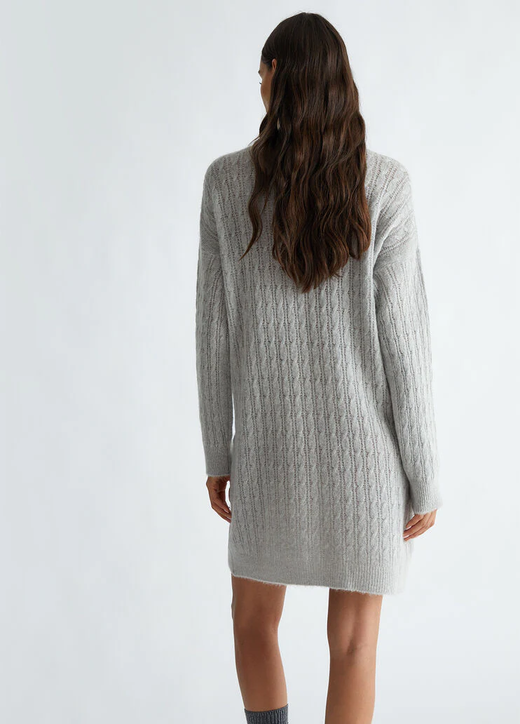 Alpaca-blend knit dress