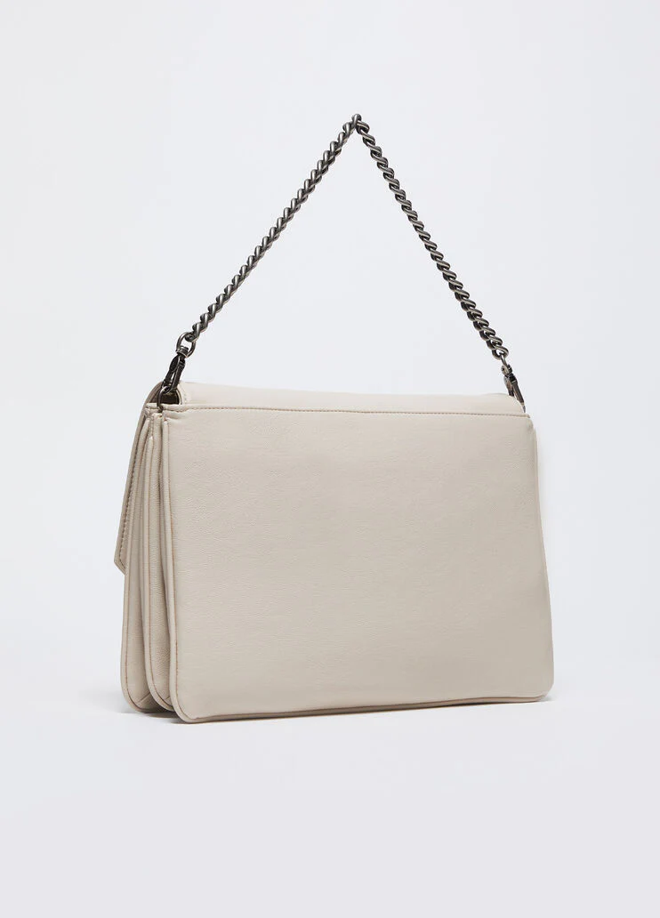 Handbag in coated fabric