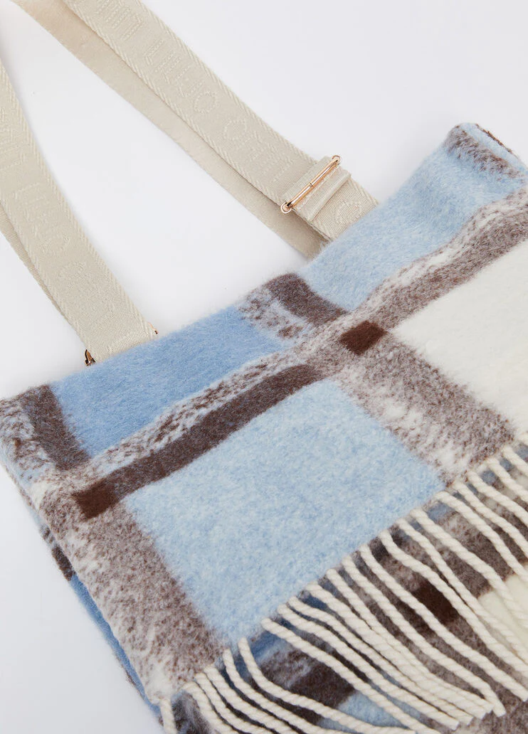 Wool-blend shopping tote