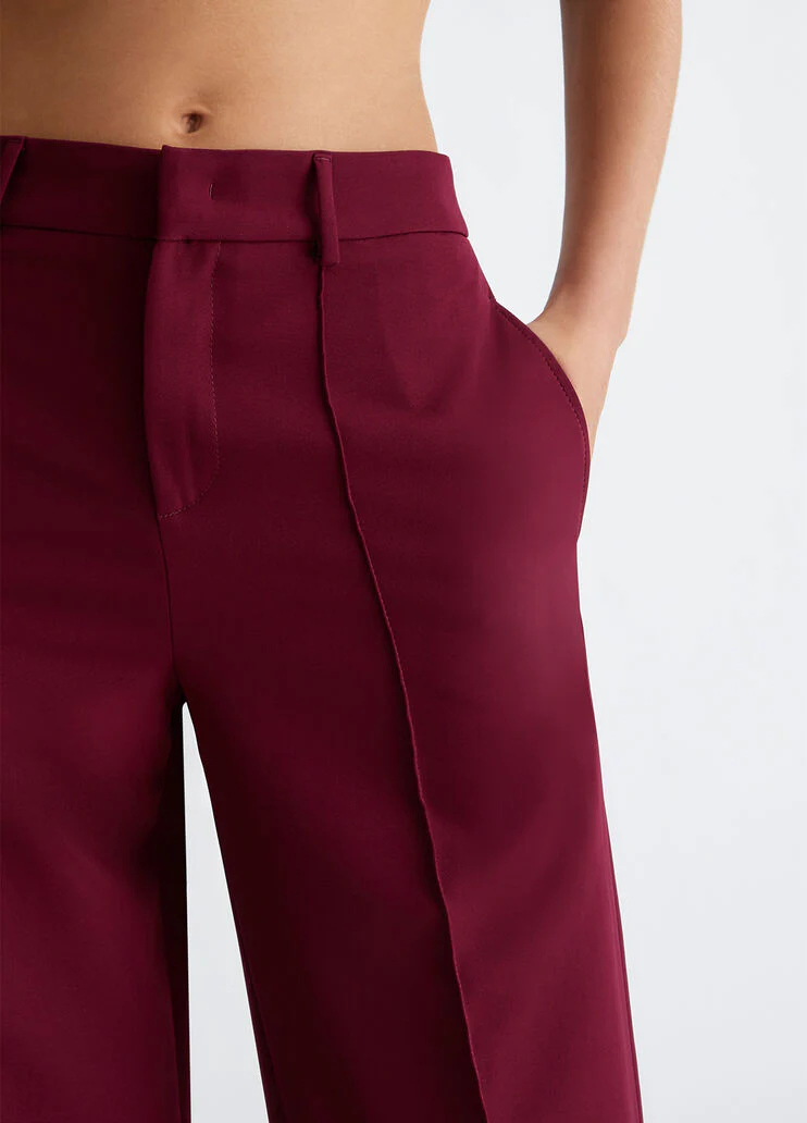 Flare stretch trousers