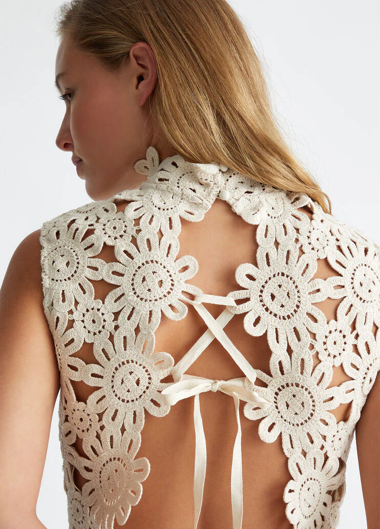 Short macramé dress