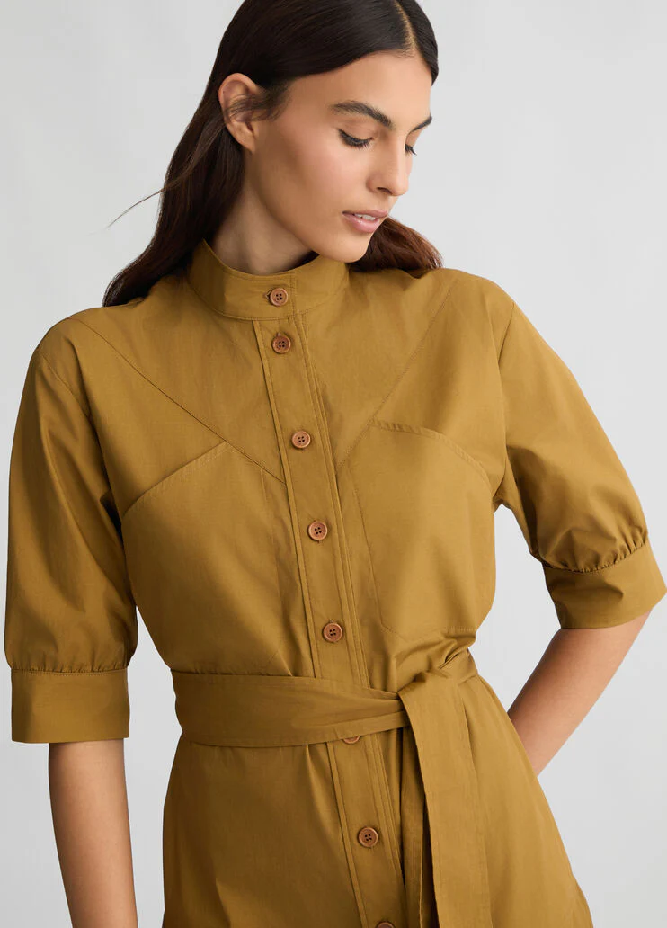 Poplin shirt dress