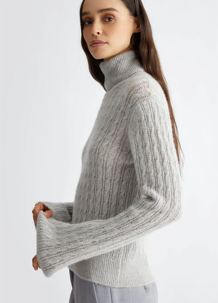 Alpaca blend turtleneck