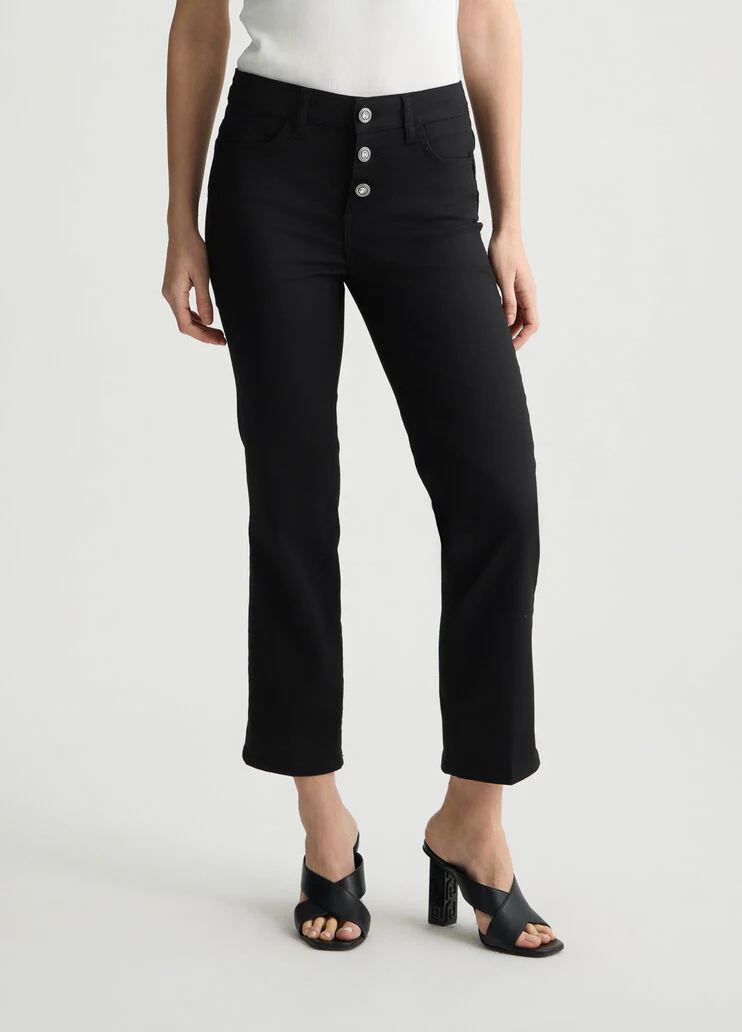 High-rise cropped trousers