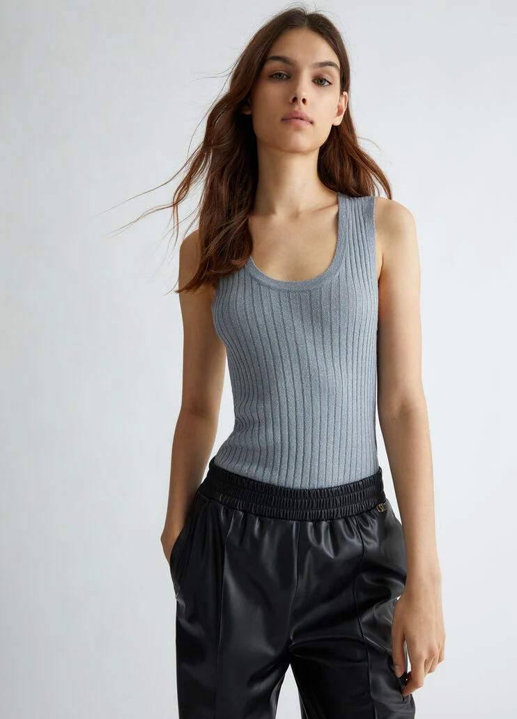 Lurex knit top