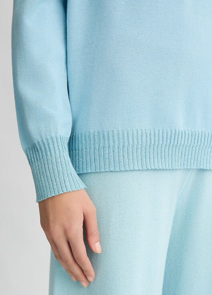 Jumper with lurex detailing