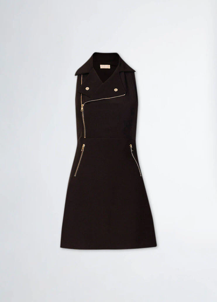 Short dress with zip