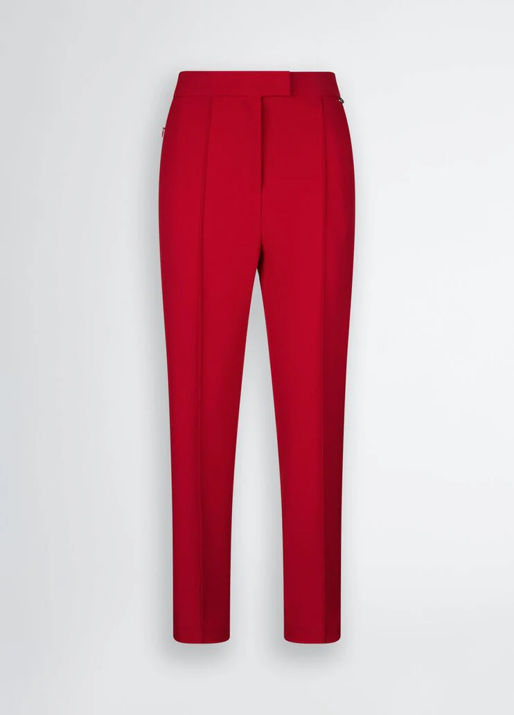 Red cigarette trousers