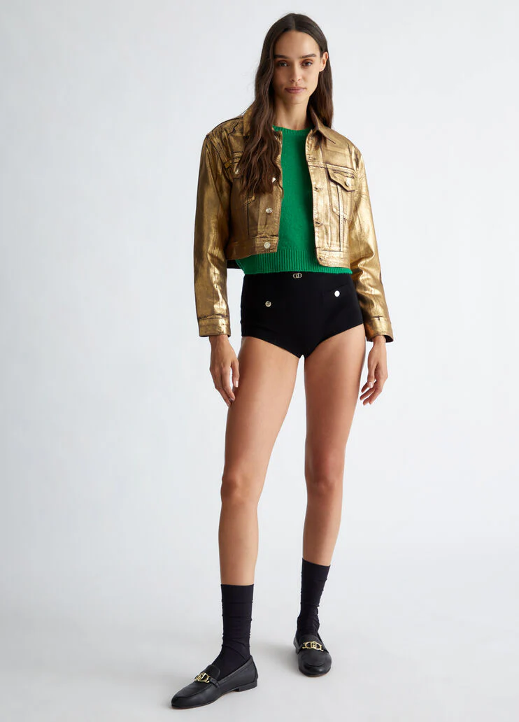 Wool-blend T-shirt with logo