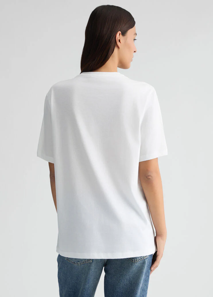 T-shirt with animal-print flower