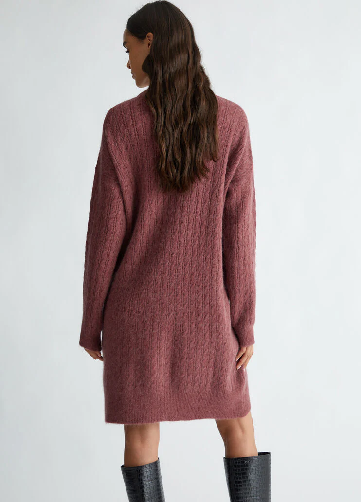 Alpaca-blend knit dress