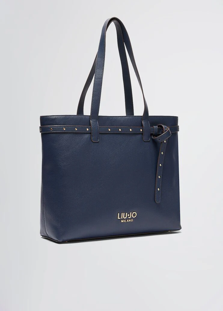 Dark blue shopping bag