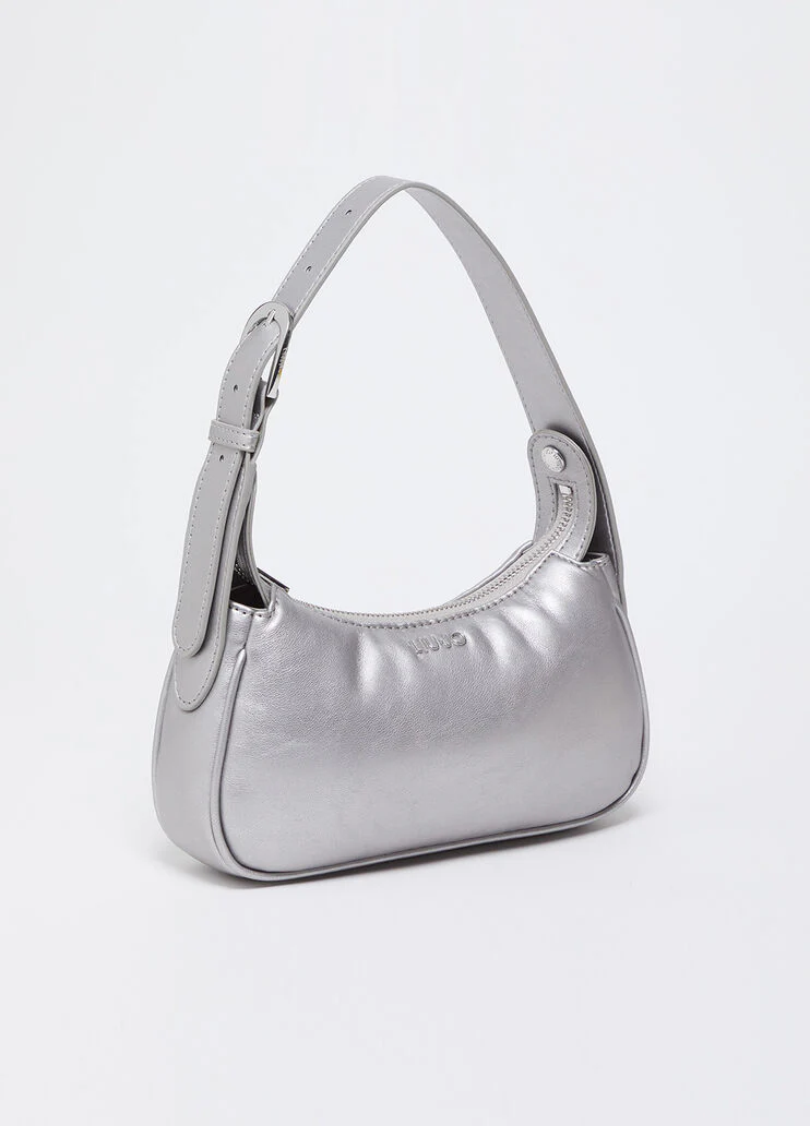 Solid-colour shoulder bag