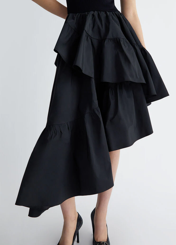 Short taffeta dress