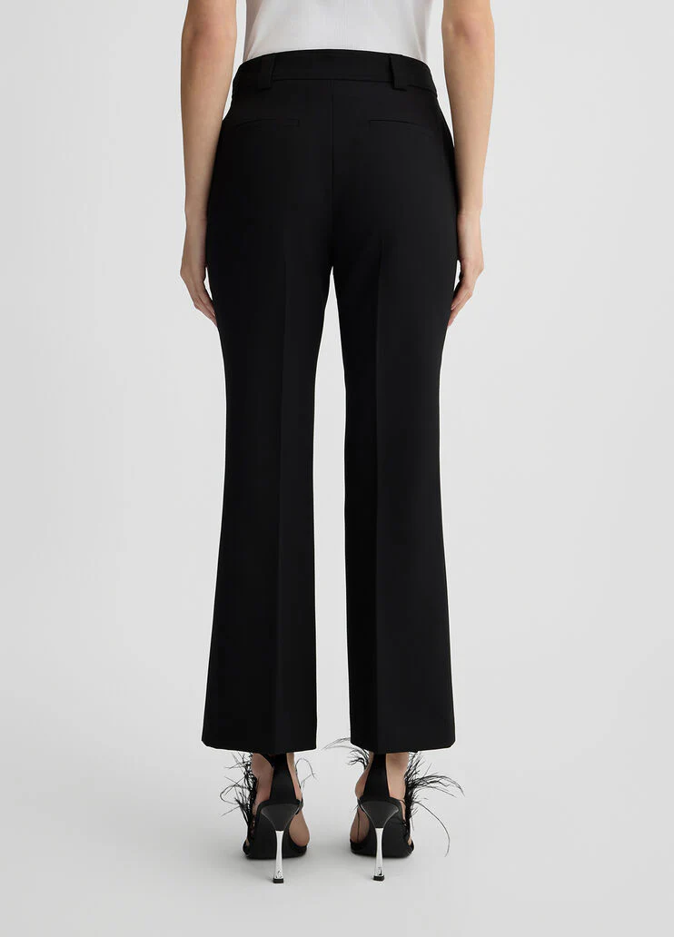 Cropped black trousers