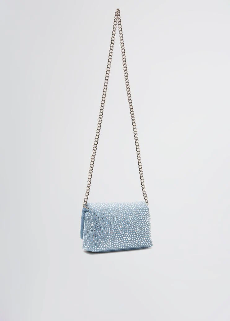 Denim LaPuffy mini bag