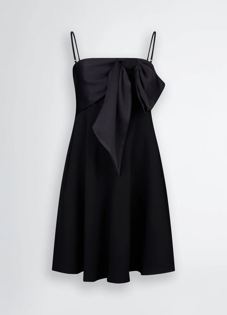 Black dress with bow