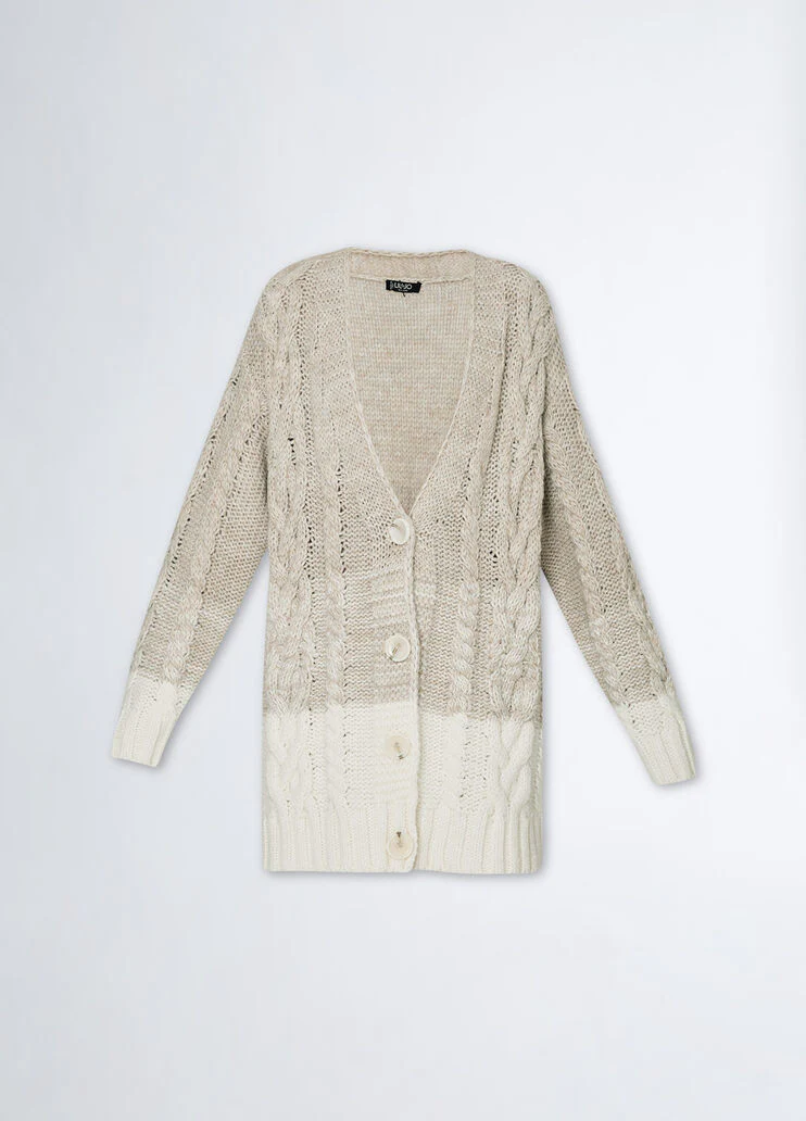 Wool and alpaca cardigan