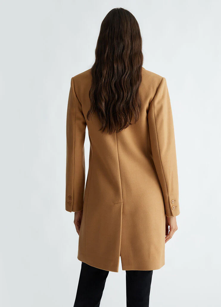 Wool blend coat