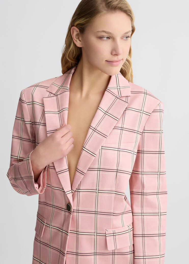Chequered blazer