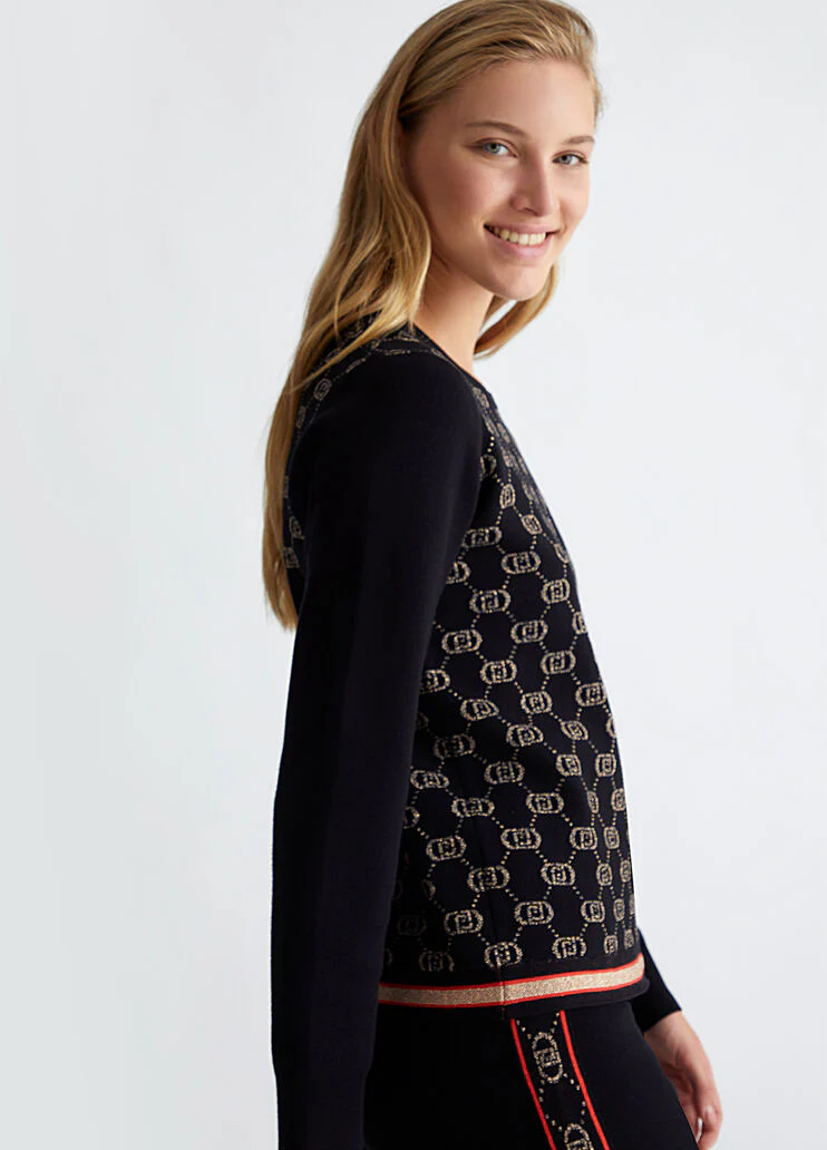 Sweater with monogram logo