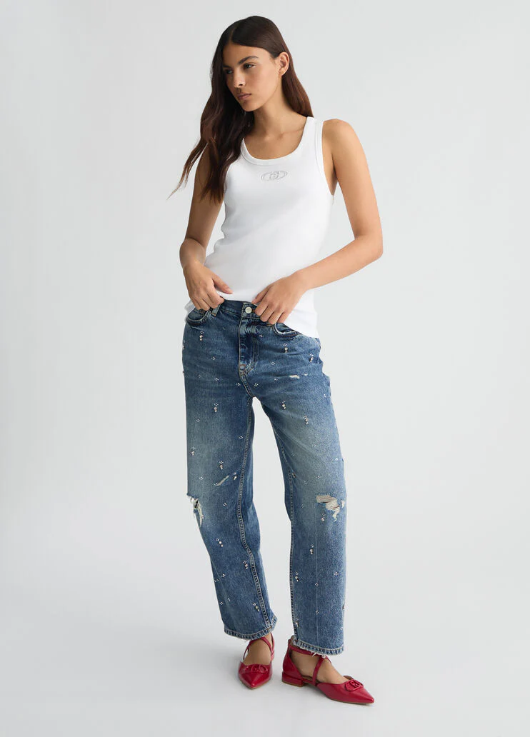 Cotton top with logo